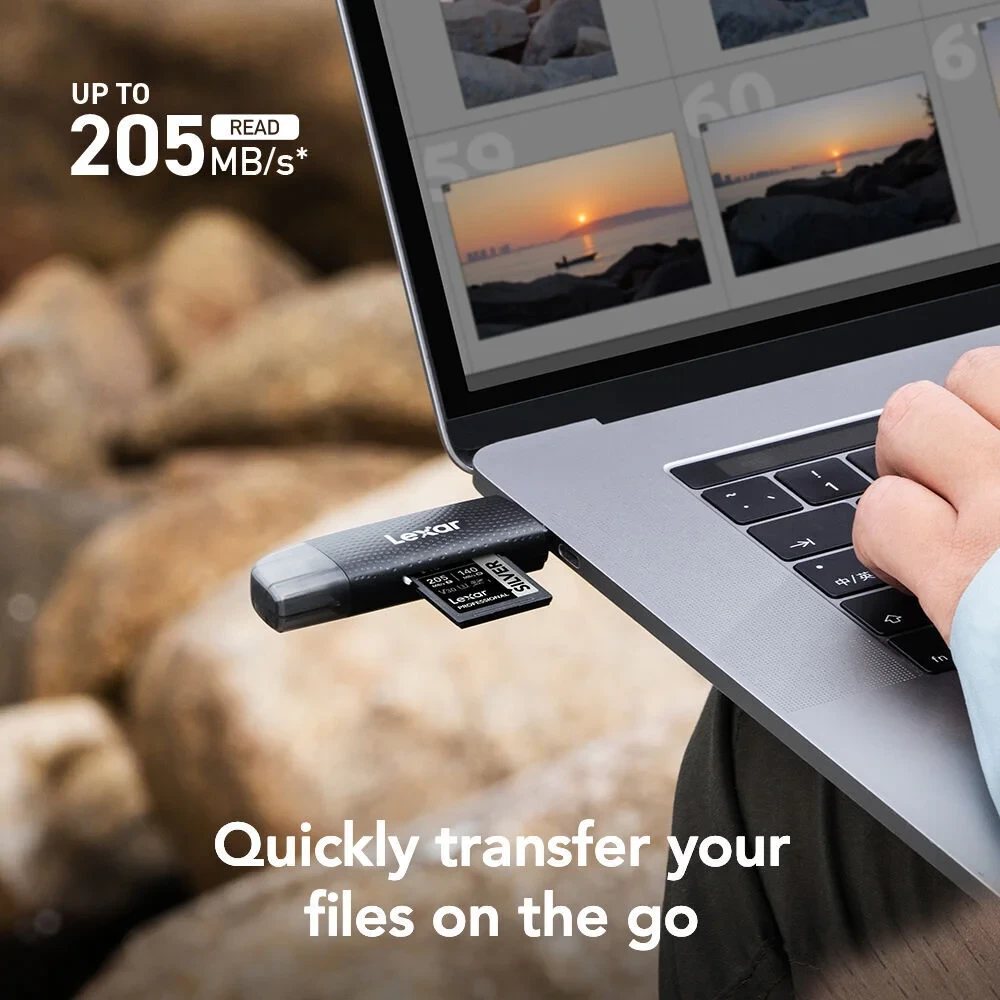 Картридер Lexar Dual Slot USB-A/C microSD/SD USB 3.1 фото-10