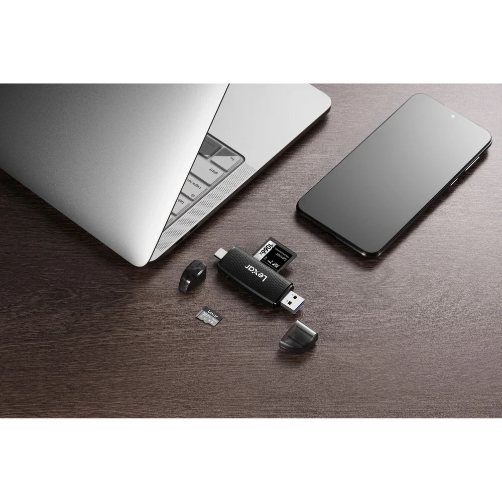 Картридер Lexar Dual Slot USB-A/C microSD/SD USB 3.1 фото-9