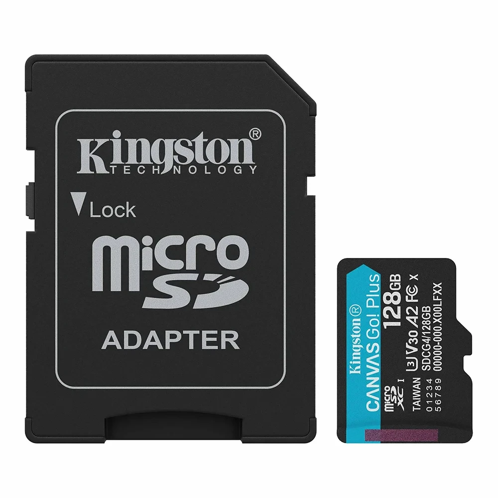 Карта памяти Kingston Canvas Go! microSDXC 128GB SDCG4/128GB (с адаптером) - фото1 Карта памяти Kingston Canvas Go! microSDXC 128GB SDCG4/128GB (с адаптером) - фото1
