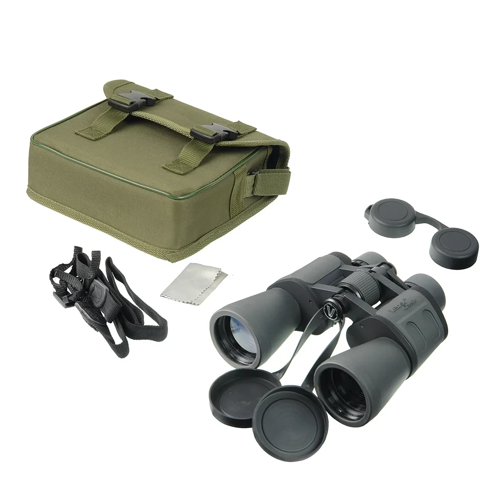 Бинокль Veber Classic БПШЦ 10x50 VRWA широкоугольный, серый  фото-7
