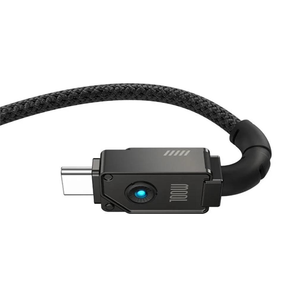 Кабель Baseus Unbreakable Series USB Type-C - USB Type-C (1 м, черный) фото-4