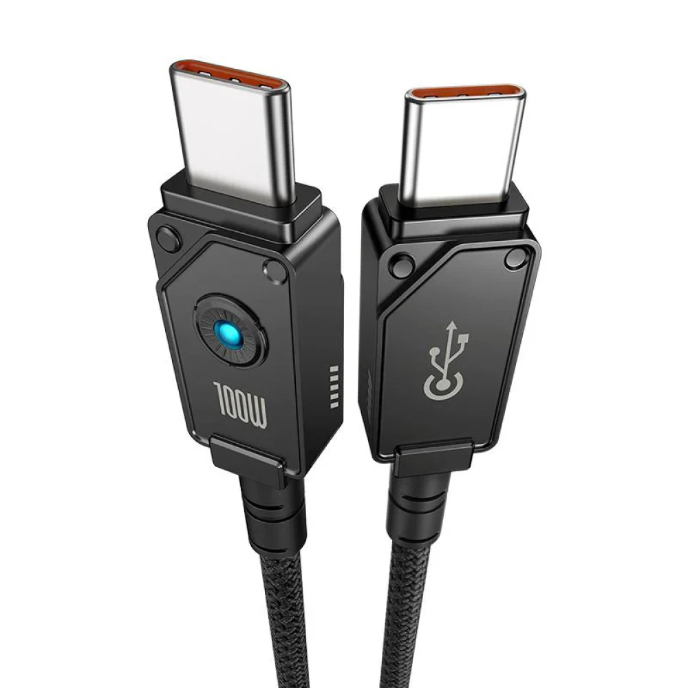 Кабель Baseus Unbreakable Series USB Type-C - USB Type-C (1 м, черный) фото-2