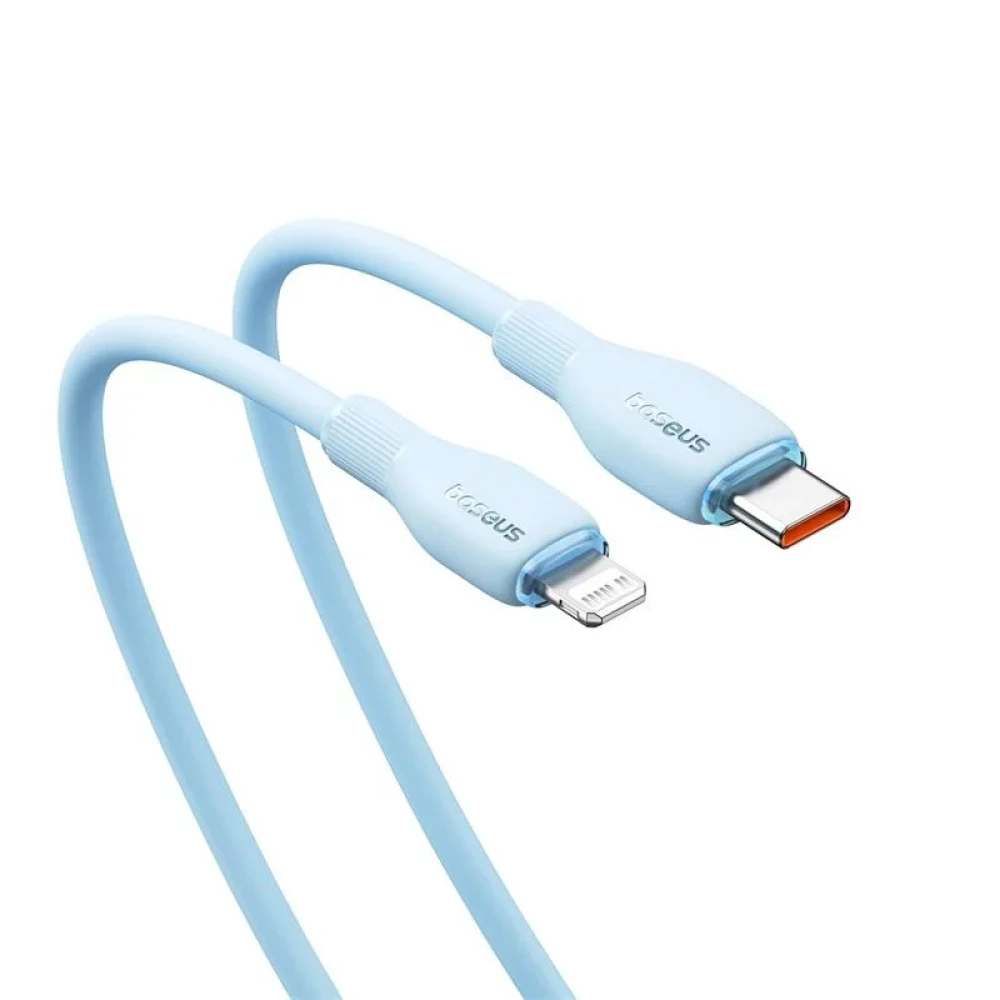 Кабель Baseus Pudding Series USB Type-C - Lightning 20W (2 м, голубой)  фото-4