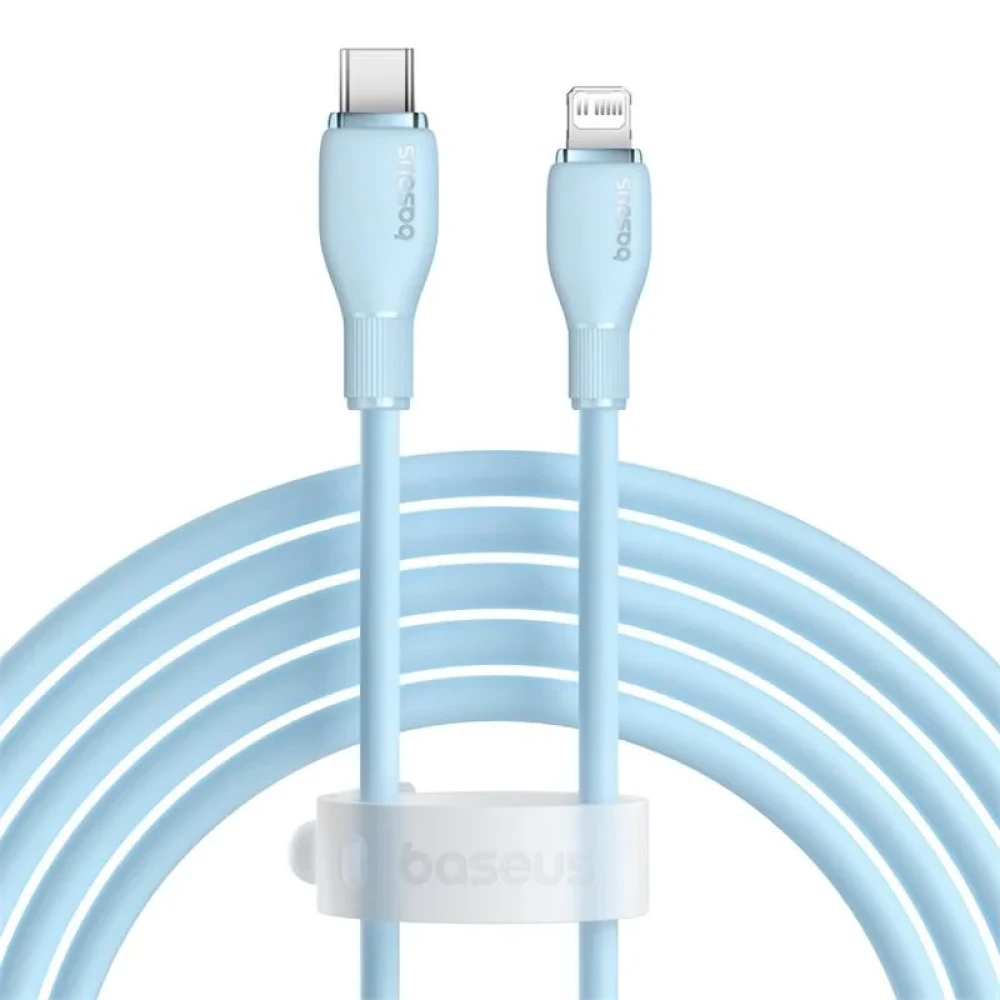 Кабель Baseus Pudding Series USB Type-C - Lightning 20W (2 м, голубой) 