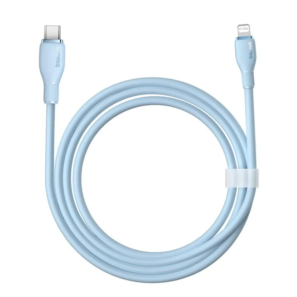 Кабель Baseus Pudding Series USB Type-C - Lightning 20W (2 м, голубой)  фото-3