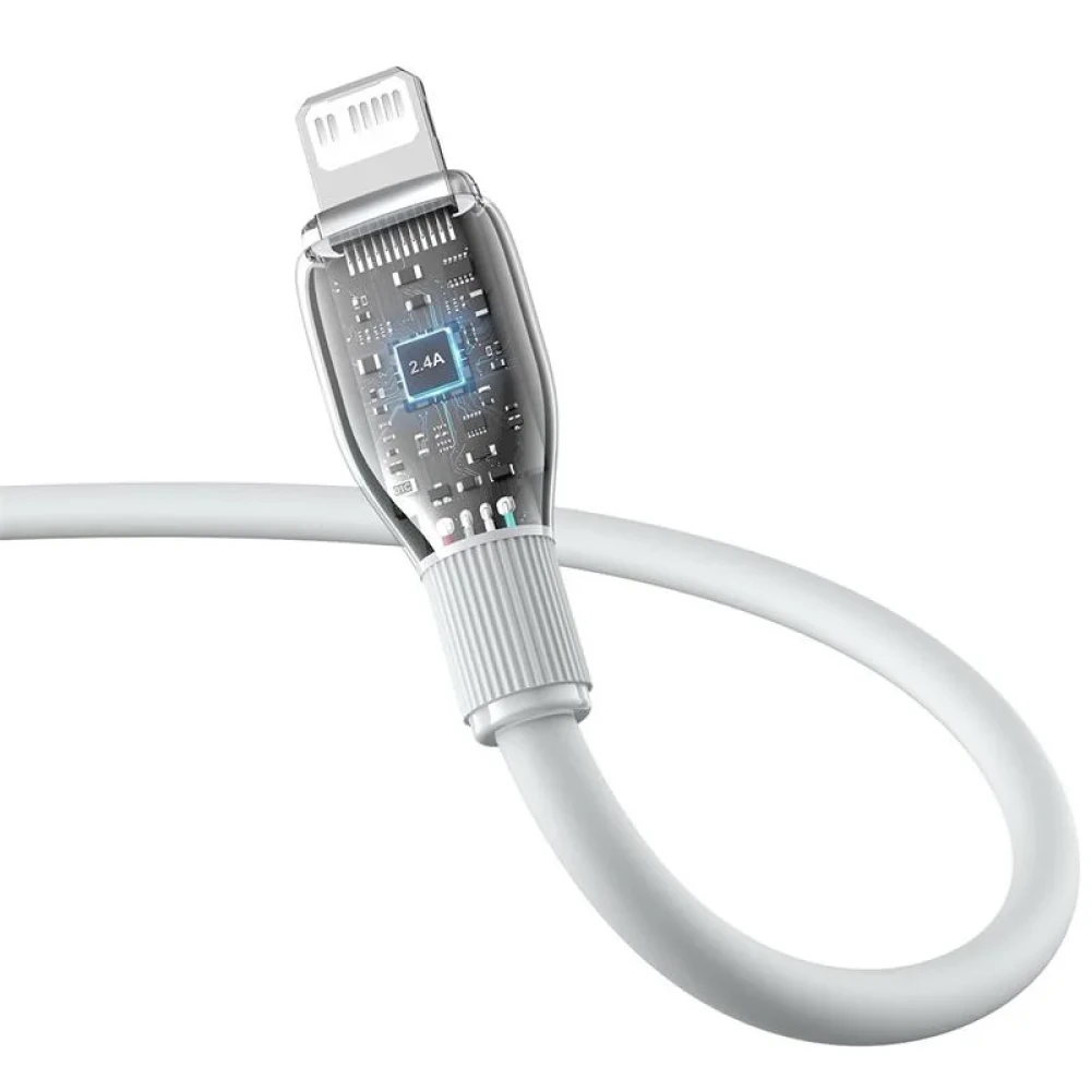 Кабель Baseus Pudding Series USB Type-C - Lightning 20W (2 м, белый)  фото-5