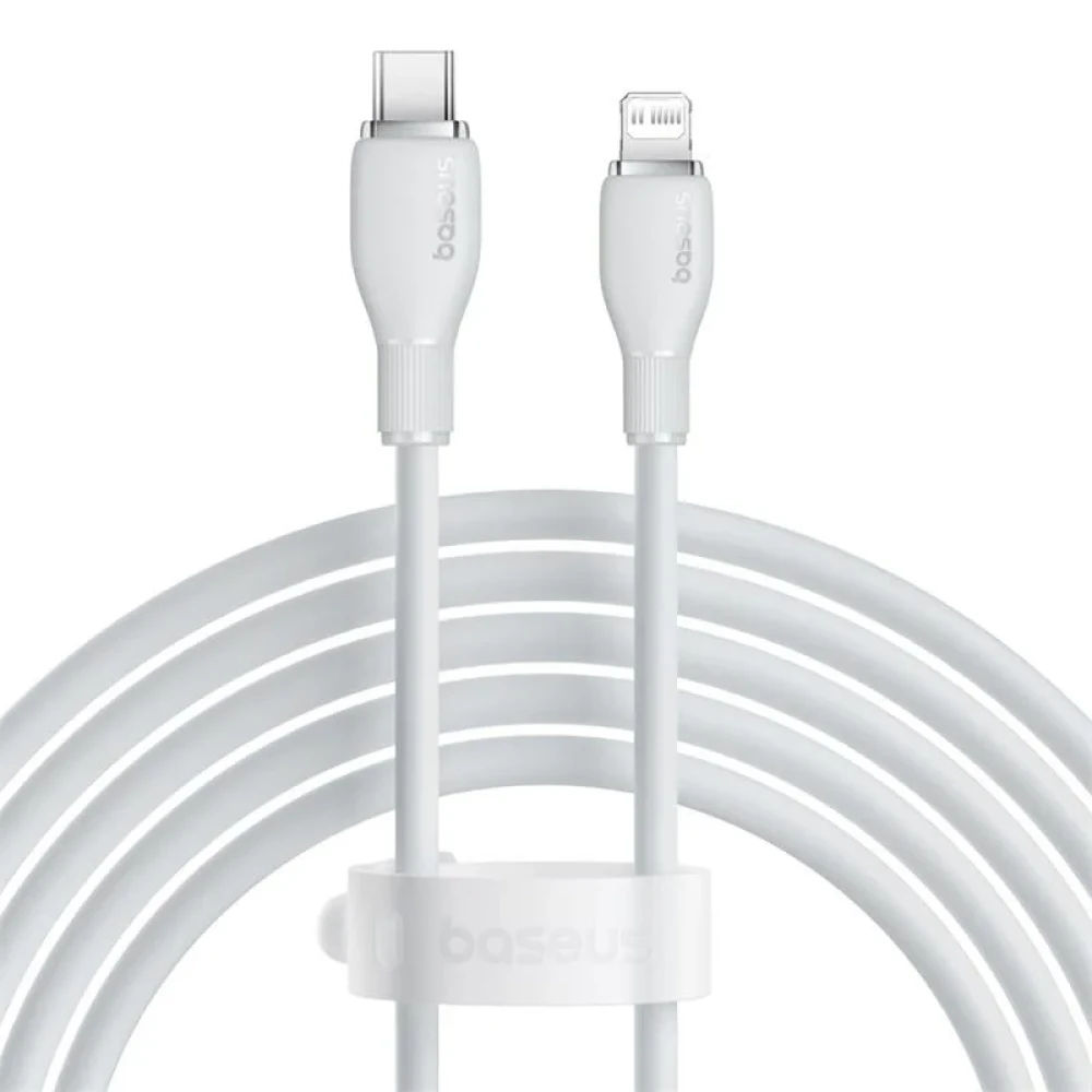 Кабель Baseus Pudding Series USB Type-C - Lightning 20W (2 м, белый) 