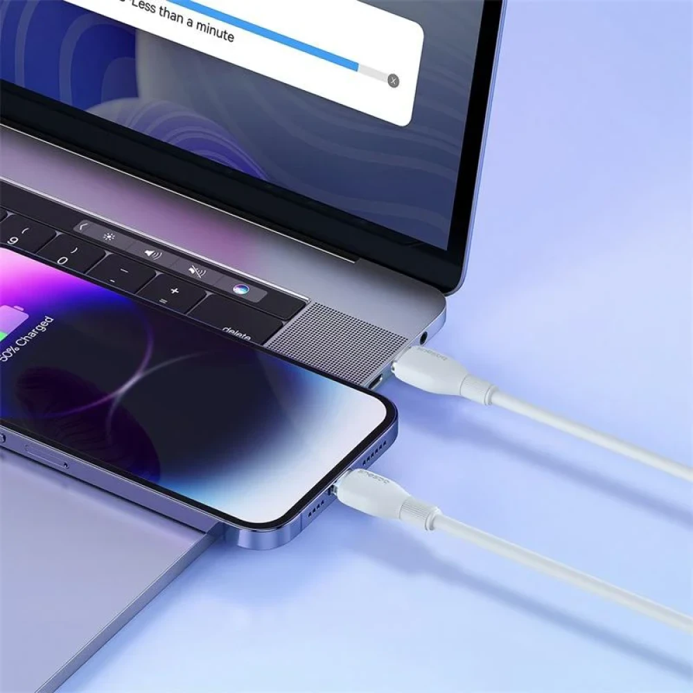 Кабель Baseus Pudding Series USB Type-C - Lightning 20W (2 м, белый)  фото-7