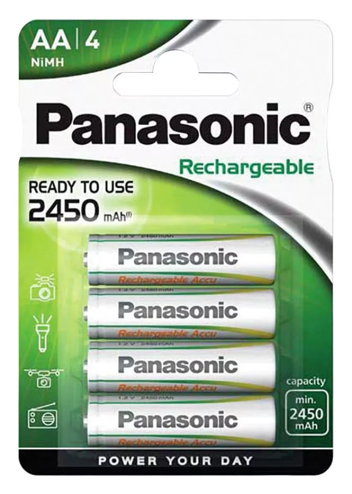 Аккумулятор Panasonic AA 2450mAh BL4 (HHR-3XXE/4В)