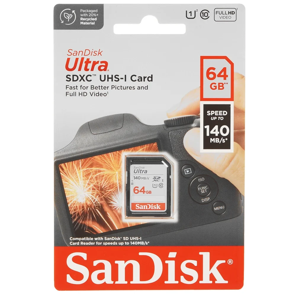 Карта памяти SanDisk 64 ГБ Ultra SDHC/SDXC UHS-I  - фото2