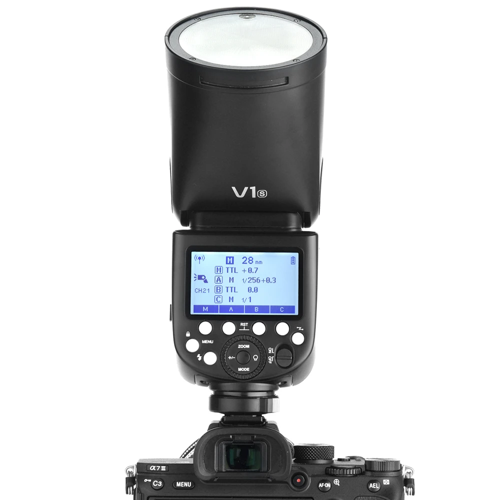 Вспышка накамерная Godox Ving V1S TTL с круглой головкой для Sony  фото-10
