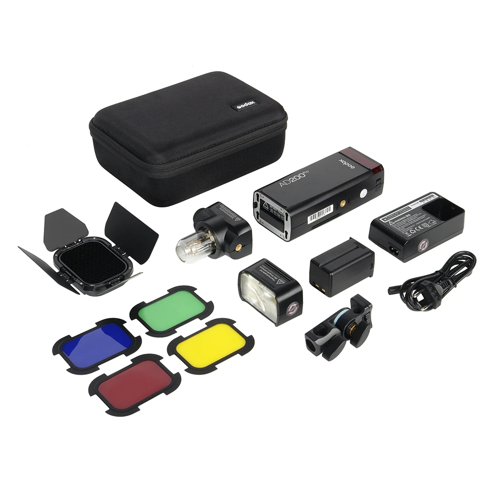 Вспышка аккумуляторная Godox Witstro AD200Pro со шторками BD-07  фото-10