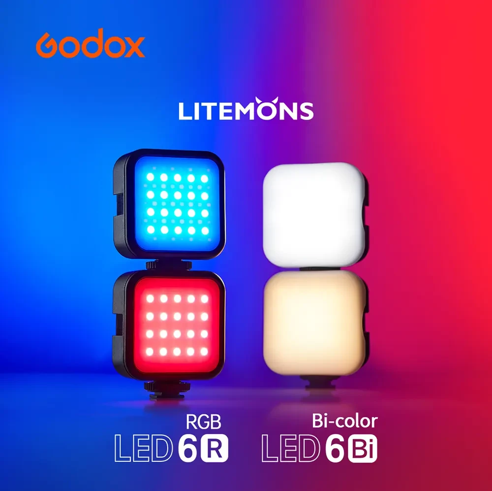 Осветитель светодиодный Godox LITEMONS LED6R RGB накамерный фото-9