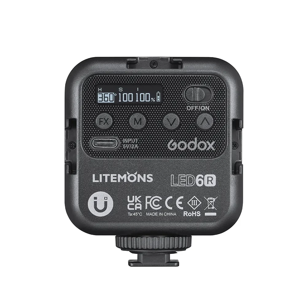 Осветитель светодиодный Godox LITEMONS LED6R RGB накамерный фото-4