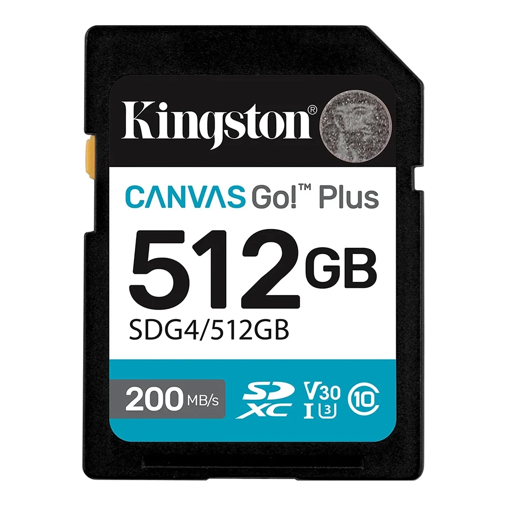 Карта памяти Kingston SDXC 512GB Canvas Go! Plus G4 UHS-I U3 V30 200Mb/s Карта памяти Kingston SDXC 512GB Canvas Go! Plus G4 UHS-I U3 V30 200Mb/s