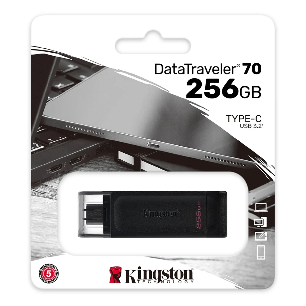 USB Flash Kingston DataTraveler 70 256GB Type-C (DT70/256GB) фото-3
