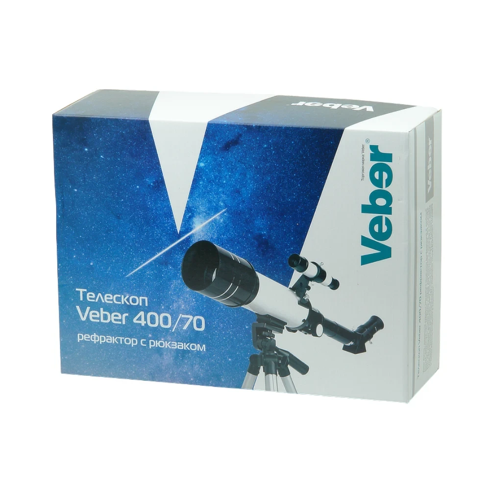 Телескоп Veber 400/70 рефрактор с рюкзаком фото-10