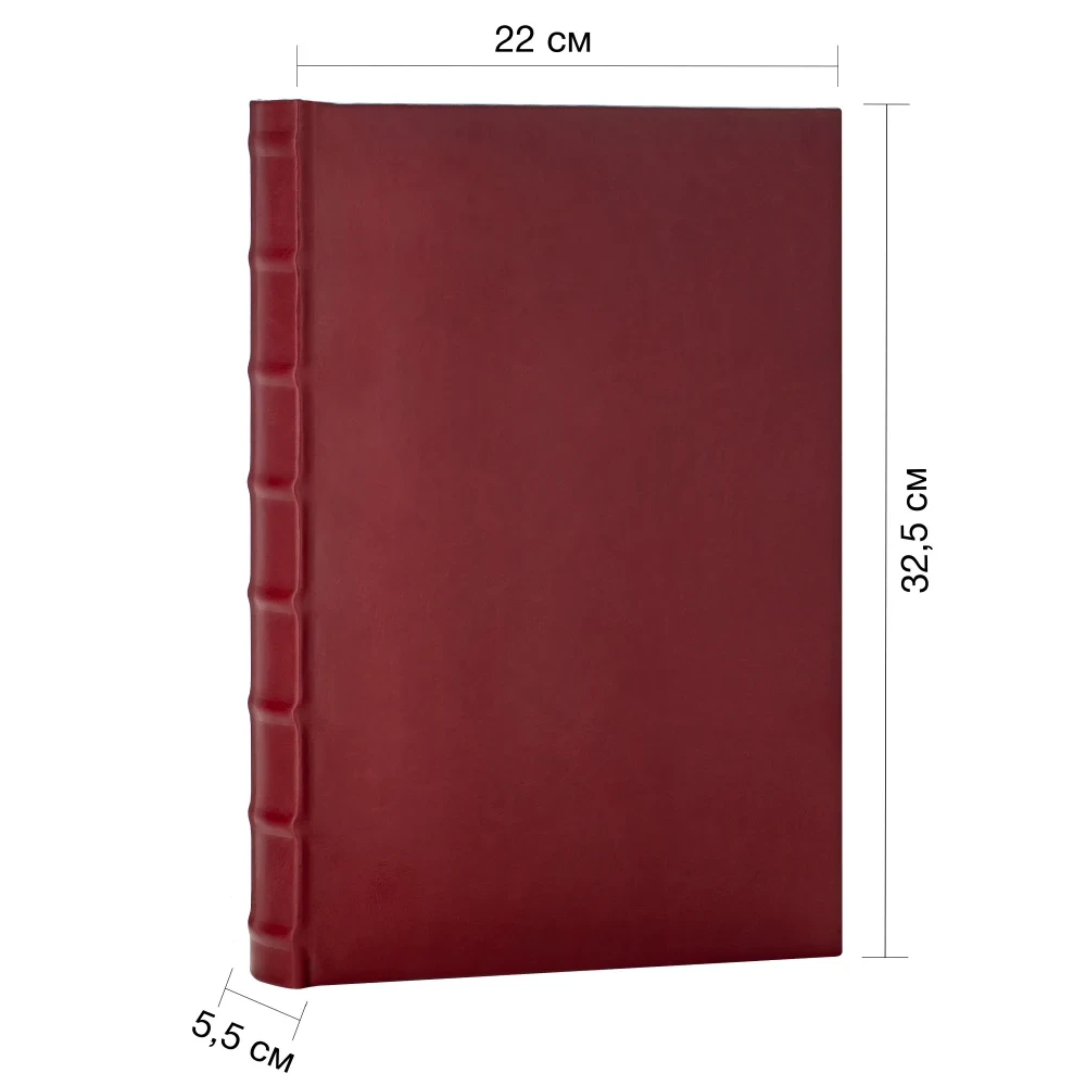 Фотоальбом Fotografia 10x15 см 300 фото, «Классика», бордовый фото-3