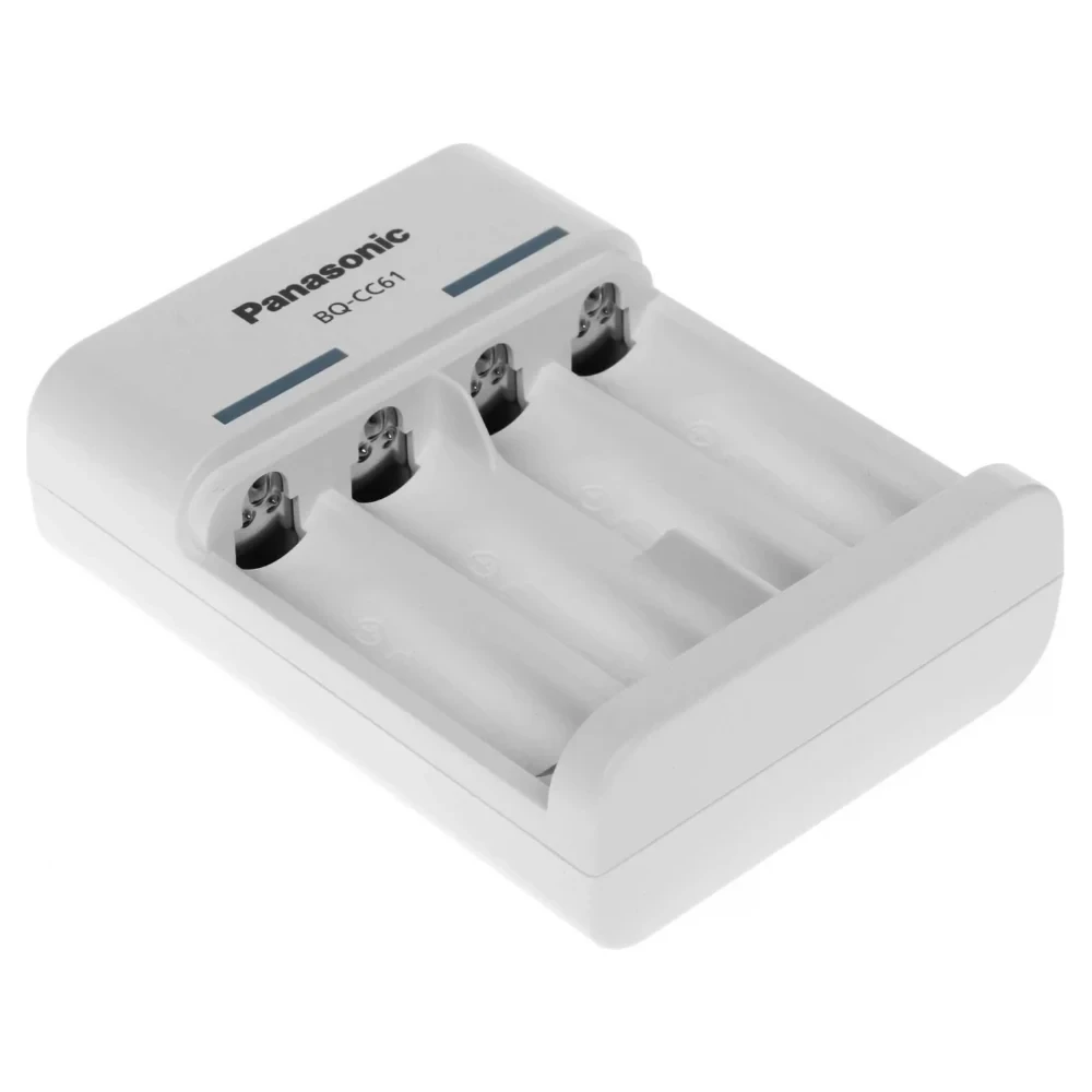 Зарядное устройство Panasonic BQ-CC61USB Basic для 2 или 4 аккумуляторов АА/ААА Ni-MH с USB-выходом, 10 часов - фото2 Зарядное устройство Panasonic BQ-CC61USB Basic для 2 или 4 аккумуляторов АА/ААА Ni-MH с USB-выходом, 10 часов - фото2