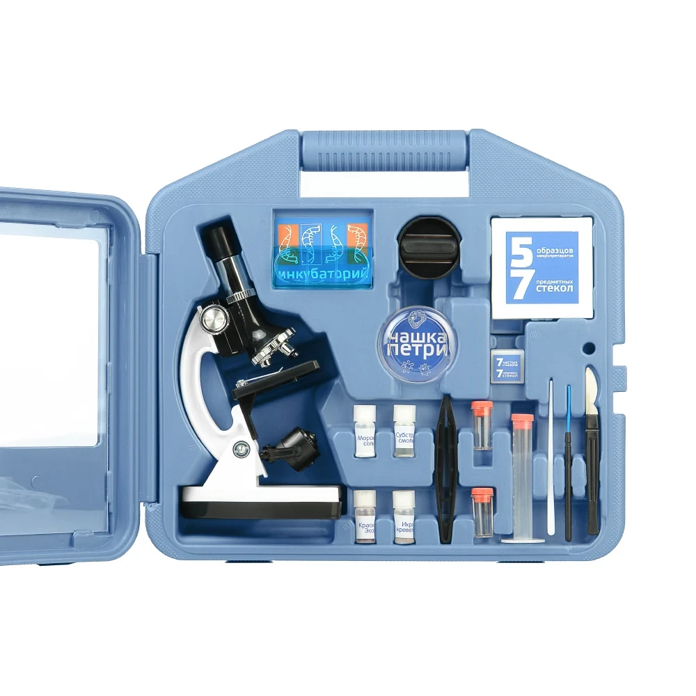 Микроскоп Микромед 100x-1200x в кейсе фото-7