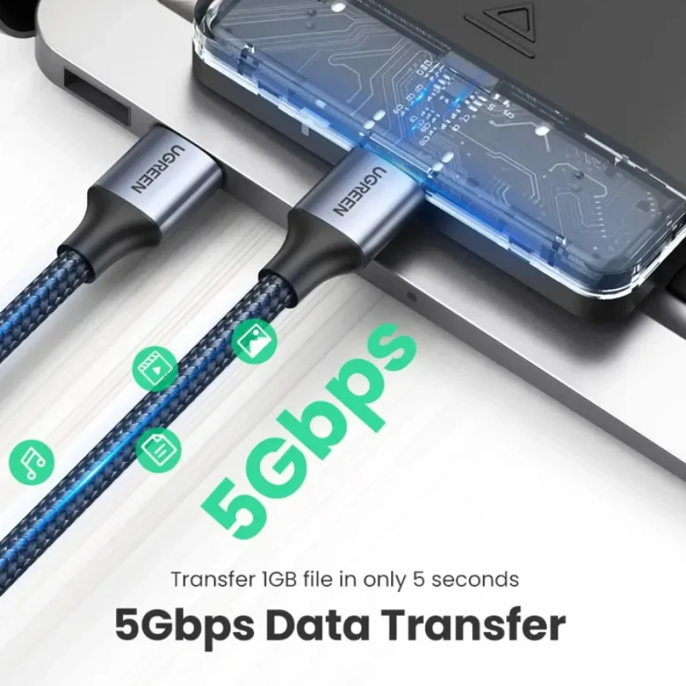 Кабель Ugreen US373 2м Black (80791) фото-5 Кабель Ugreen US373 2м Black (80791) фото-5