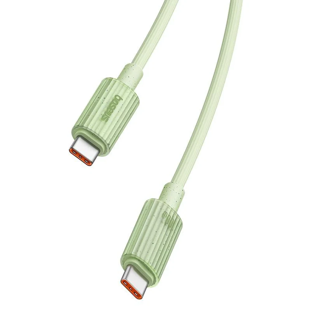 Кабель Baseus Habitat Series Fast Charging Cable 100W USB Type-C - USB Type-C (2 м, зеленый) фото-2 Кабель Baseus Habitat Series Fast Charging Cable 100W USB Type-C - USB Type-C (2 м, зеленый) фото-2