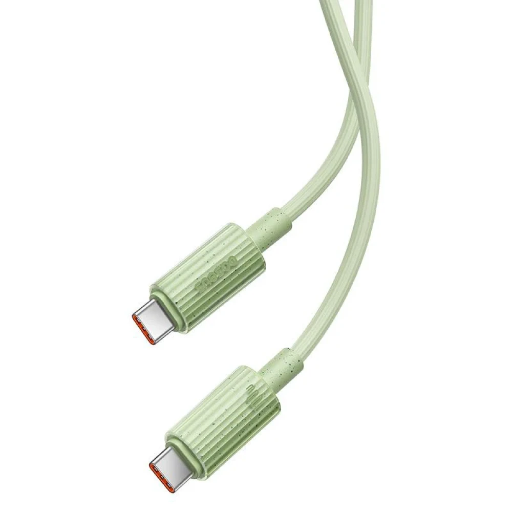 Кабель Baseus Habitat Series Fast Charging Cable 100W USB Type-C - USB Type-C (2 м, зеленый) фото-3 Кабель Baseus Habitat Series Fast Charging Cable 100W USB Type-C - USB Type-C (2 м, зеленый) фото-3