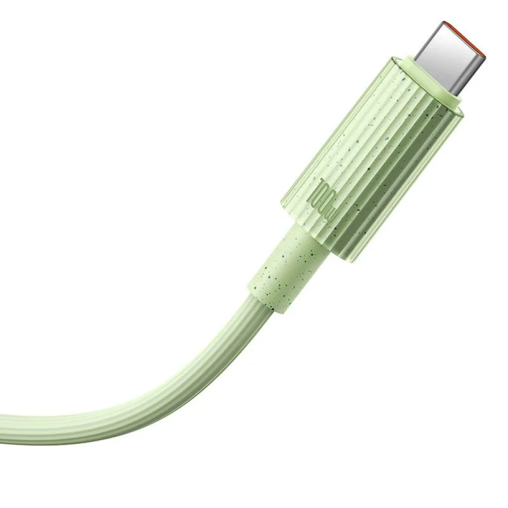 Кабель Baseus Habitat Series Fast Charging Cable 100W USB Type-C - USB Type-C (2 м, зеленый) фото-6 Кабель Baseus Habitat Series Fast Charging Cable 100W USB Type-C - USB Type-C (2 м, зеленый) фото-6