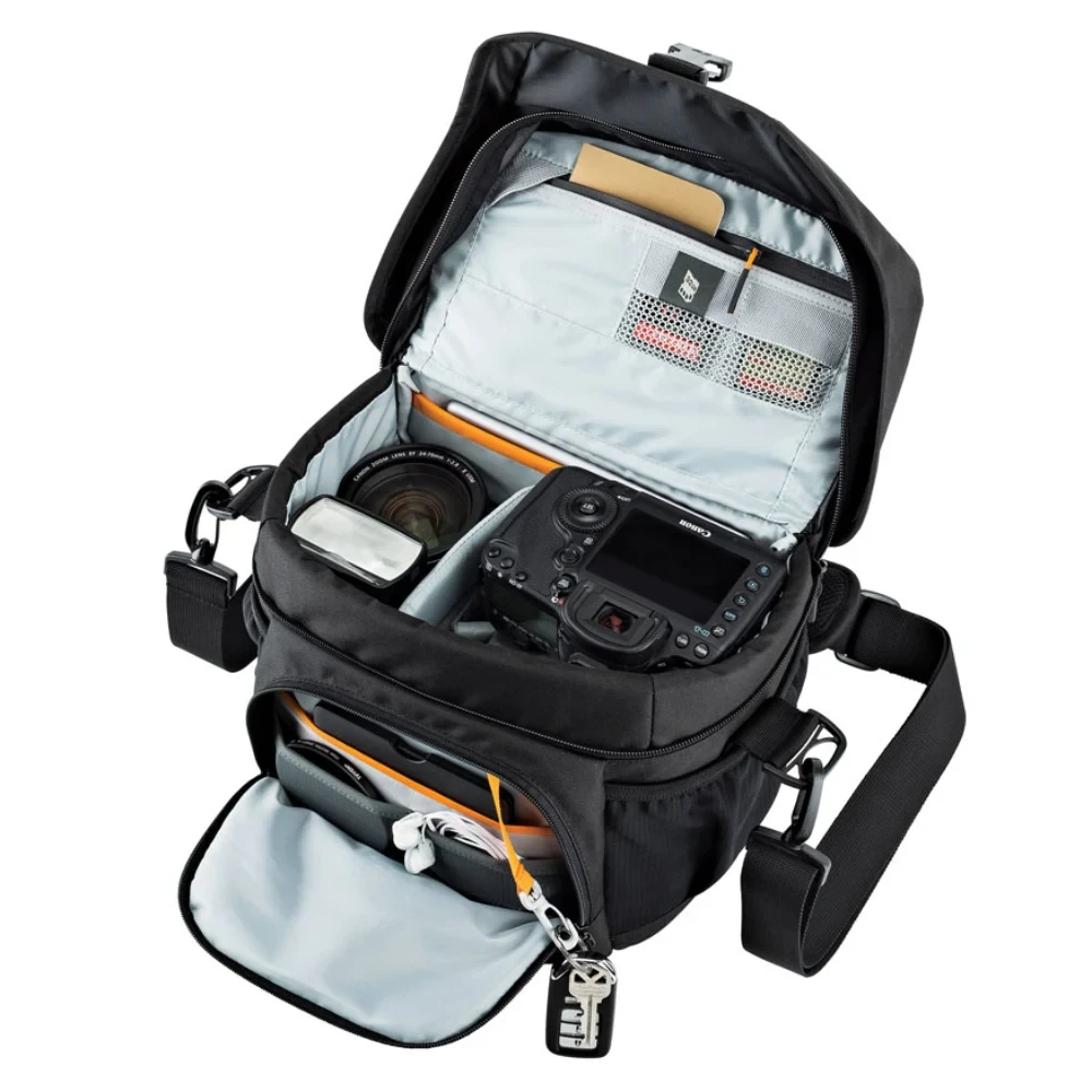 Плечевая сумка Lowepro Nova 180 AW II, черный фото-3