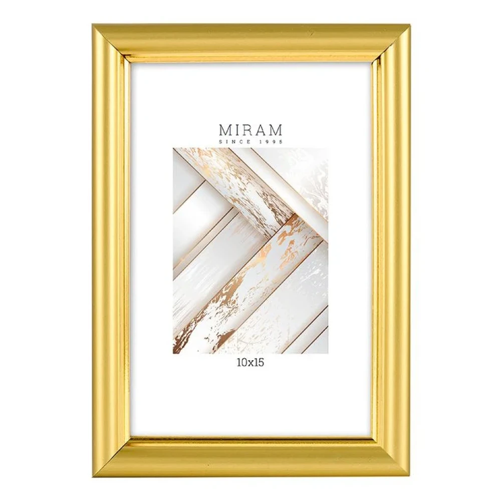 Фоторамка Мирам 10х15 см, золотистая (636411-4) Фоторамка Мирам 10х15 см, золотистая (636411-4)