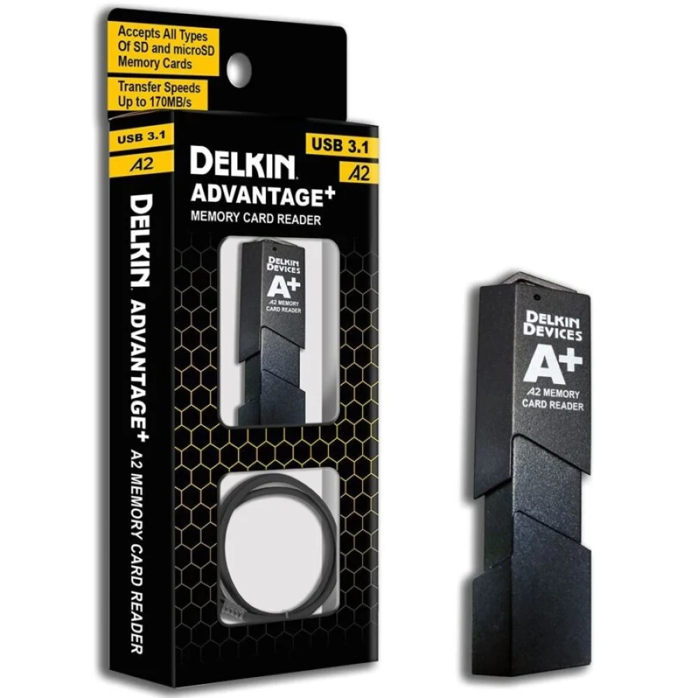 Картридер Delkin Devices USB 3.1 SD & microSD A2 Card Reader - фото2