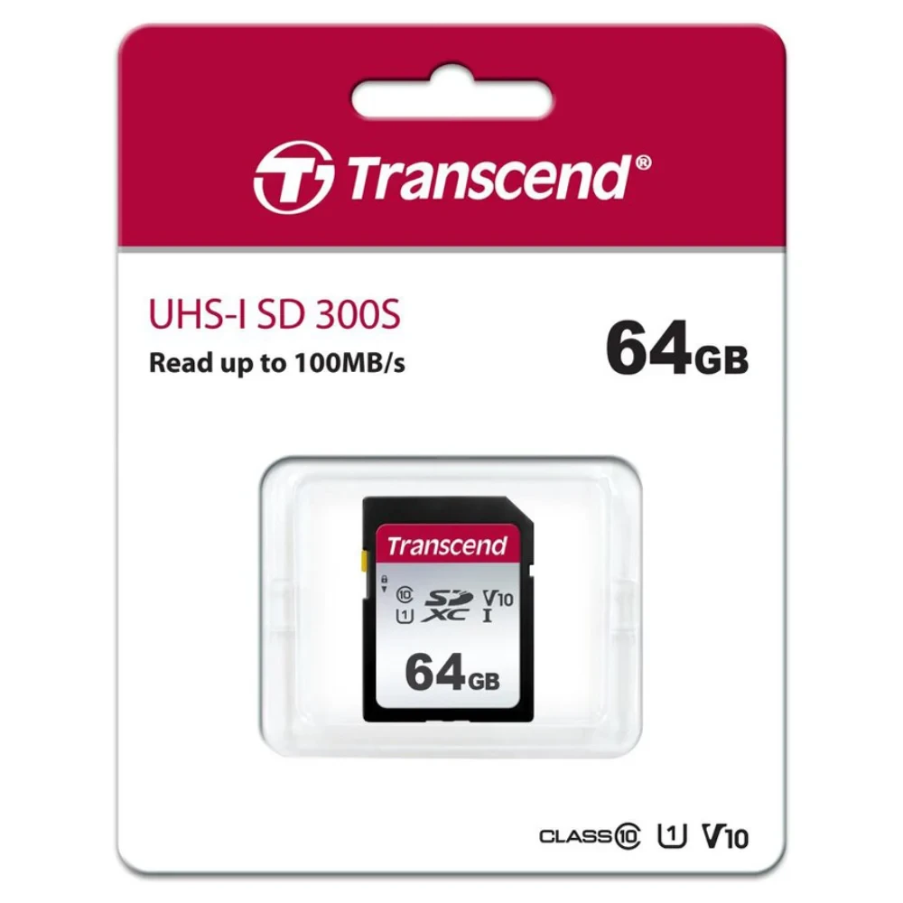 Карта памяти Transcend SDXC 64GB 300S UHS-I U1 V10 фото-2 Карта памяти Transcend SDXC 64GB 300S UHS-I U1 V10 фото-2
