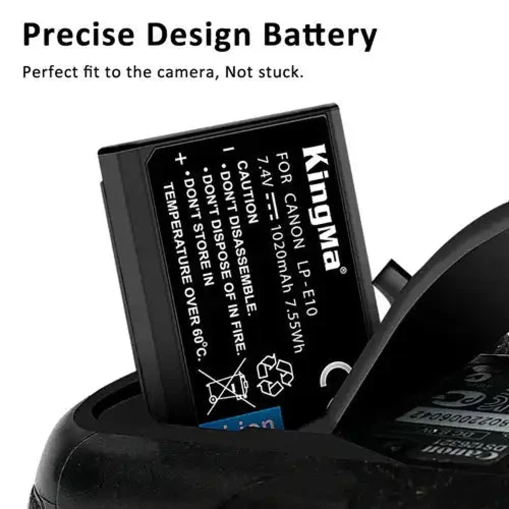 Kingma LP-E10 Аккумулятор с защитным кейсом, 1020mAh фото-6