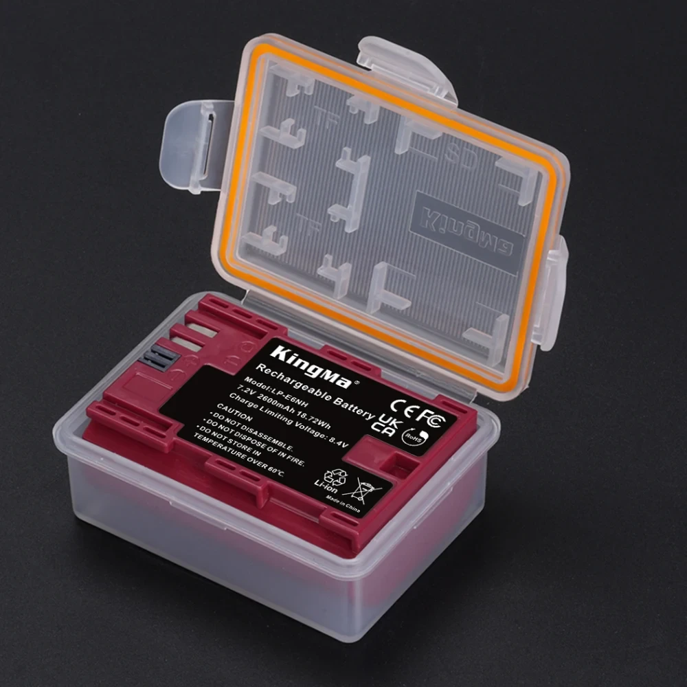 Аккумулятор Kingma LP-E6NH с защитным кейсом, 2600 мАч фото-4