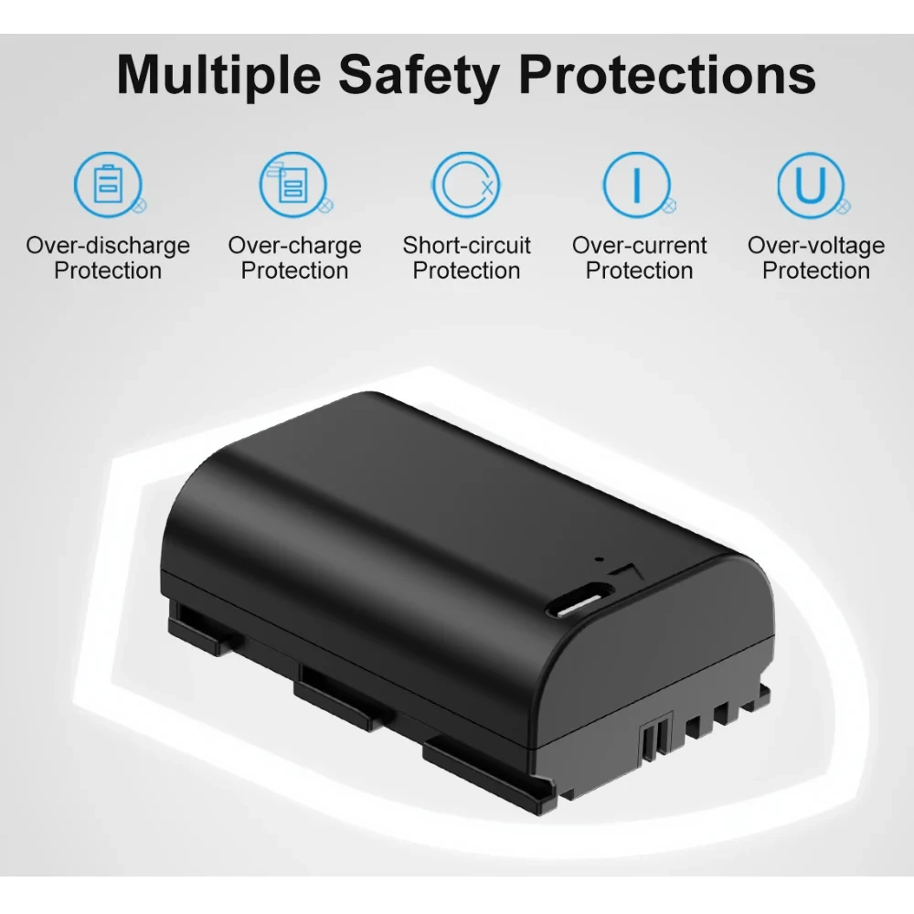 Аккумулятор Kingma LP-E6NH с портом зарядки USB-C, 2600 мАч фото-6