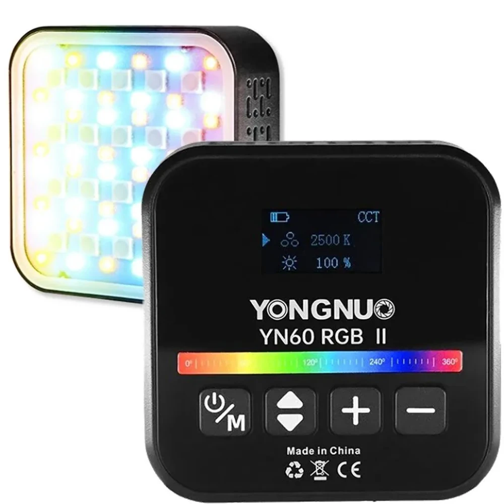 Осветитель Yongnuo YN60 RGB II, 2500-9900К, 6 Вт Осветитель Yongnuo YN60 RGB II, 2500-9900К, 6 Вт