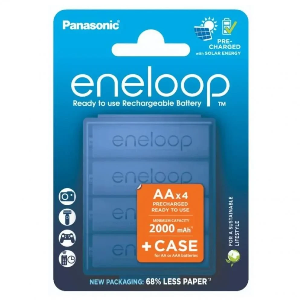 Аккумулятор PANASONIC eneloop AA 2000 4шт с кейсом - фото1