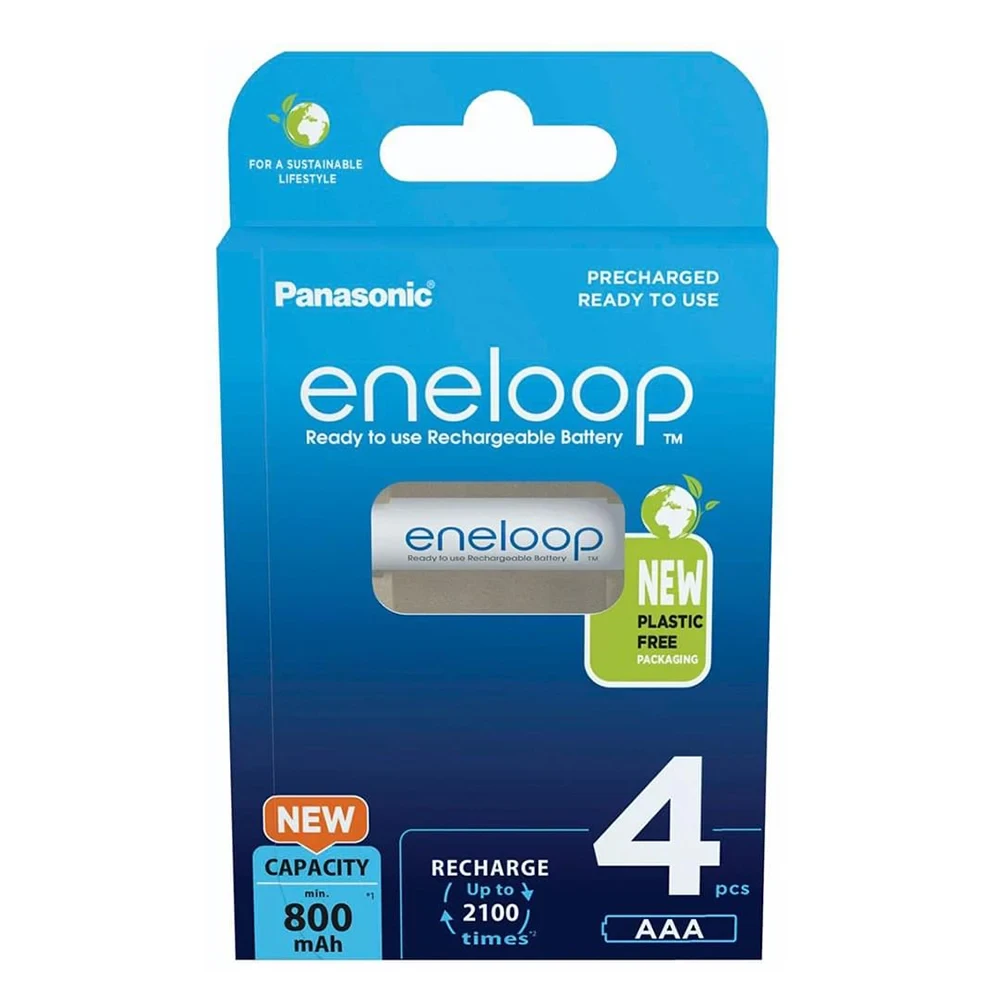 Аккумулятор PANASONIC eneloop AAA 800 4шт (BK-4MCDE/4BE) фото-3 Аккумулятор PANASONIC eneloop AAA 800 4шт (BK-4MCDE/4BE) фото-3