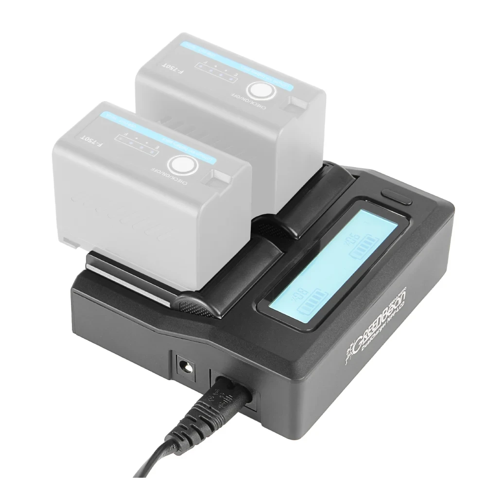 Зарядное устройство GreenBean DualCharger NPF-LCD фото-3 Зарядное устройство GreenBean DualCharger NPF-LCD фото-3