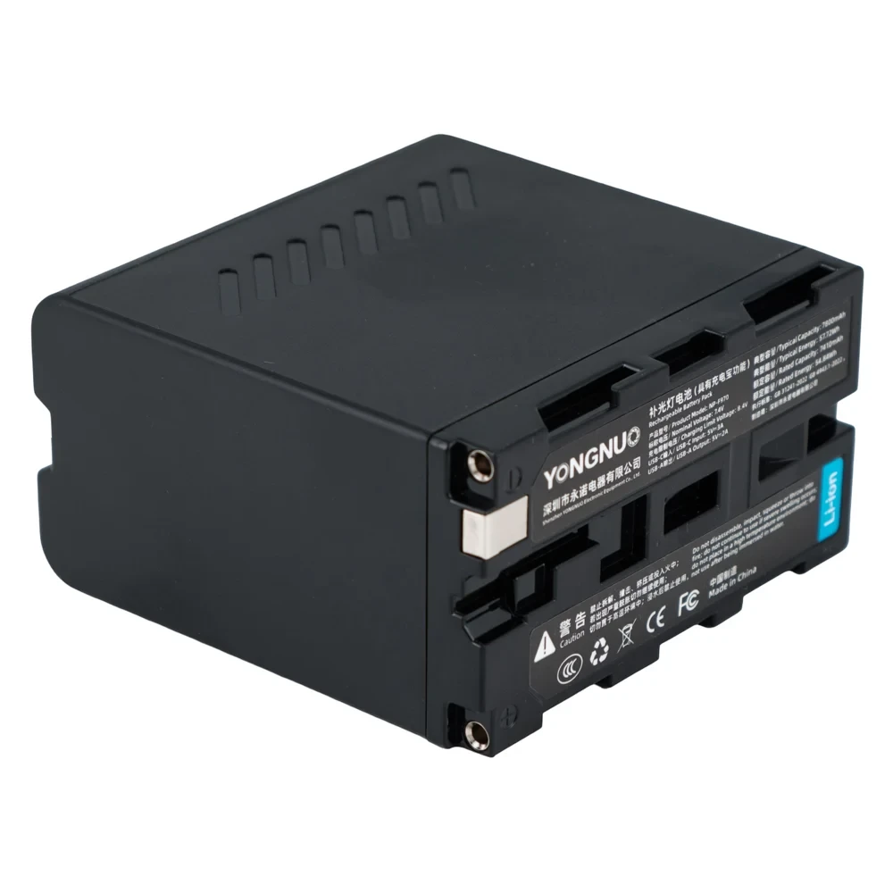 Аккумулятор Yongnuo NP-F970, 7800 мАч со встроенным зарядным устройством USB-C фото-3