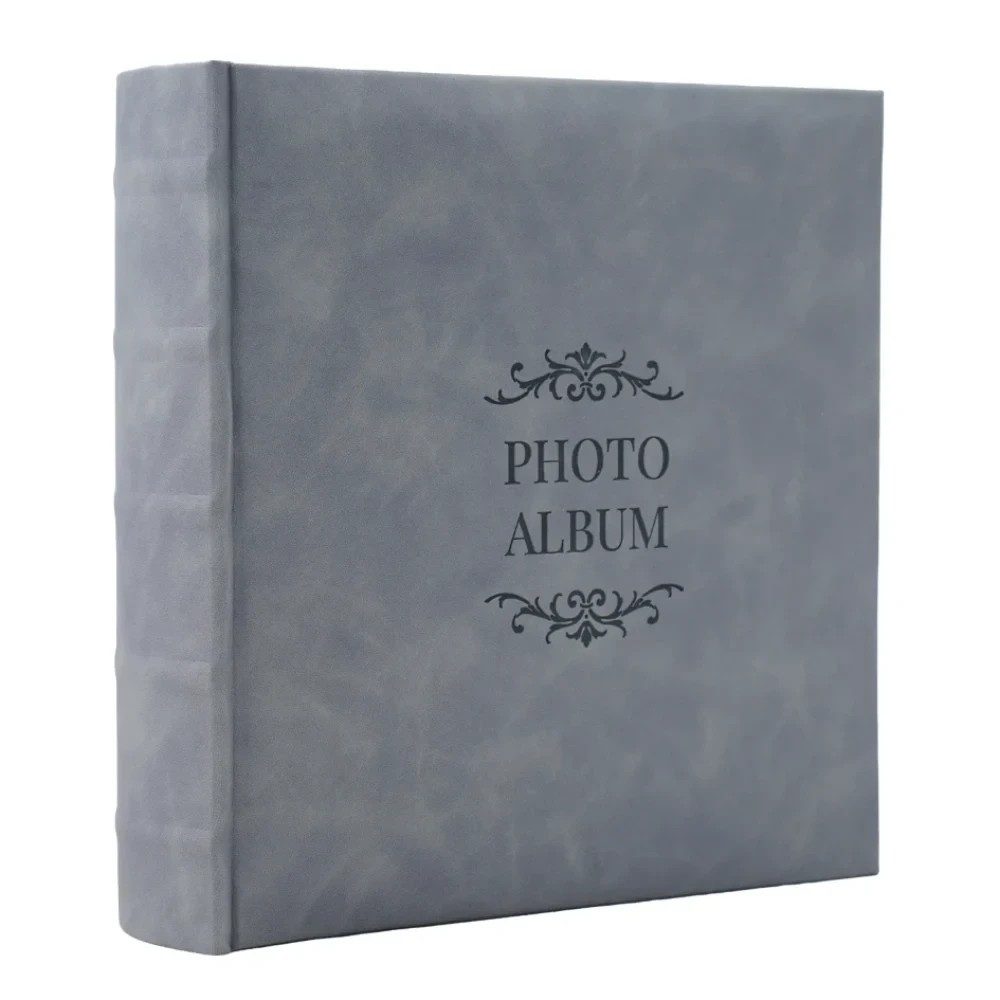 Фотоальбом Fotografia 10x15 см 200 фото, книжный переплет, серый, FA-EBBM200 - 874 - фото1