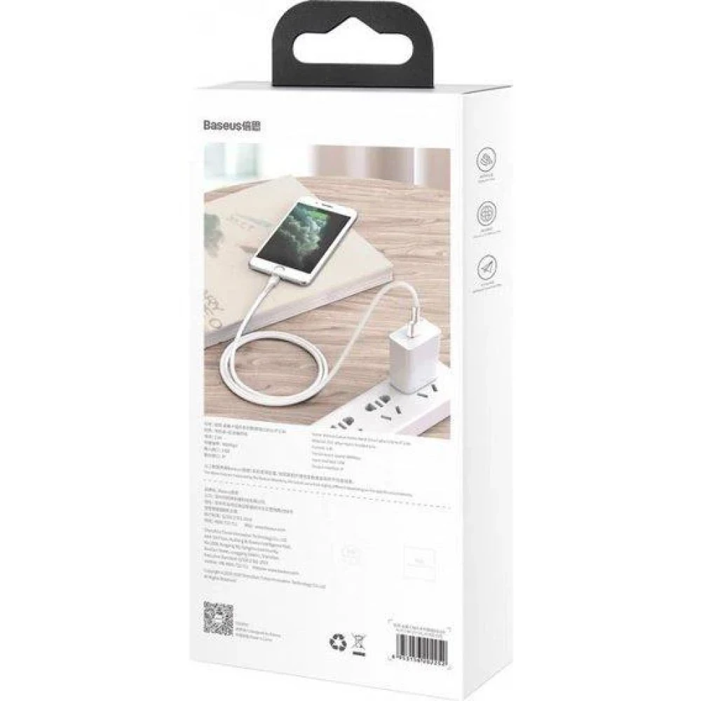 Кабель Baseus Cafule 2m White (CALJK-B02) фото-4