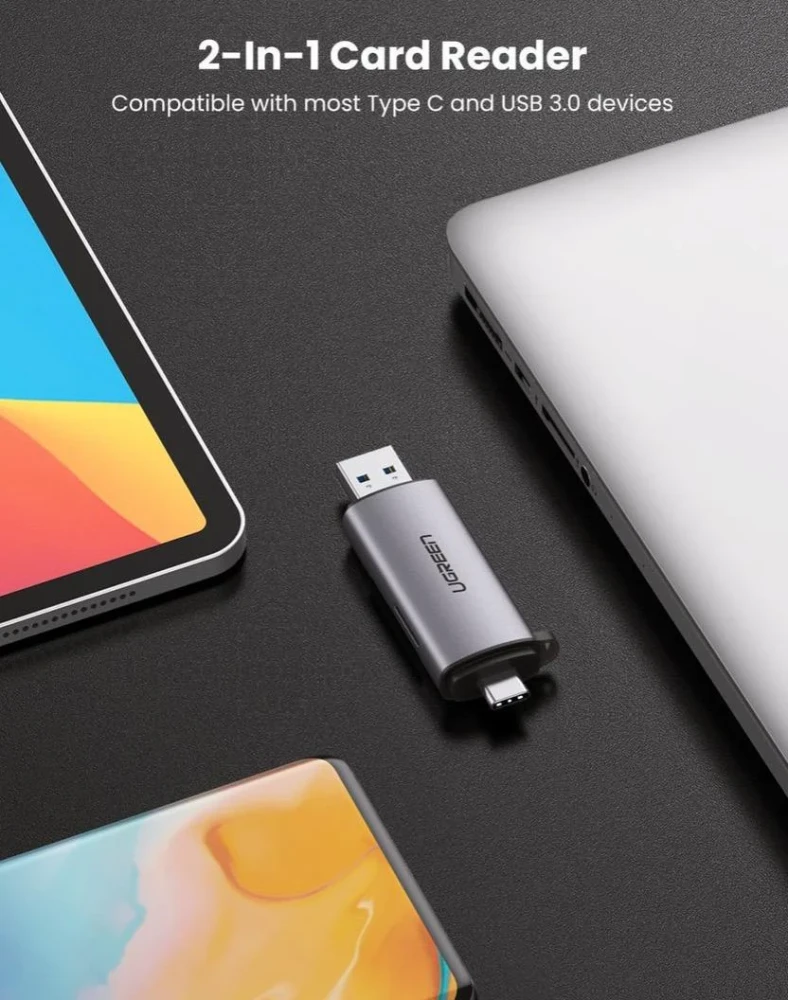 Картридер Ugreen CM185-50706 Space Gray (50706) фото-6 Картридер Ugreen CM185-50706 Space Gray (50706) фото-6