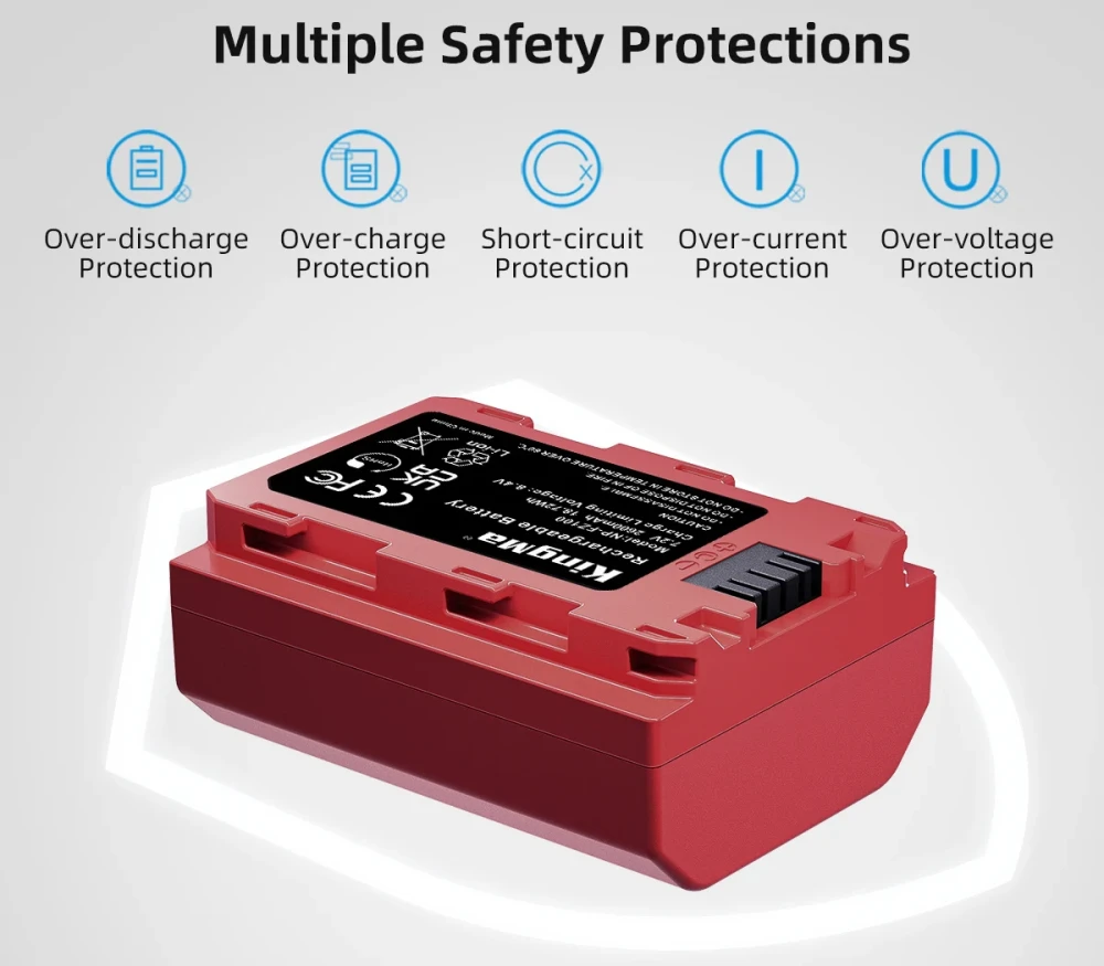 Аккумулятор Kingma NP-FZ100 с защитным кейсом, 2600 мАч фото-7