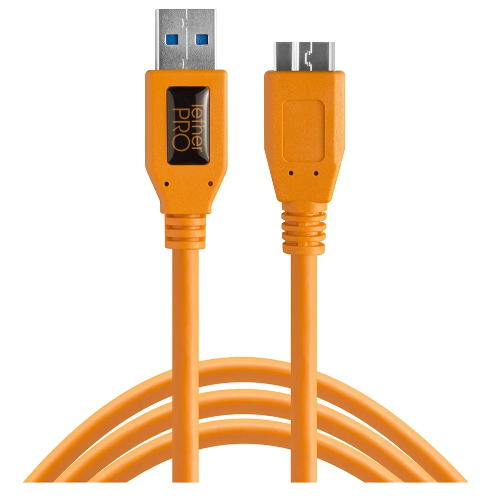 Комплект Tether Tools Starter Tethering Kit with USB 3.0 Type-A to Micro-B Cable (15', Orange) - фото2 Комплект Tether Tools Starter Tethering Kit with USB 3.0 Type-A to Micro-B Cable (15', Orange) - фото2