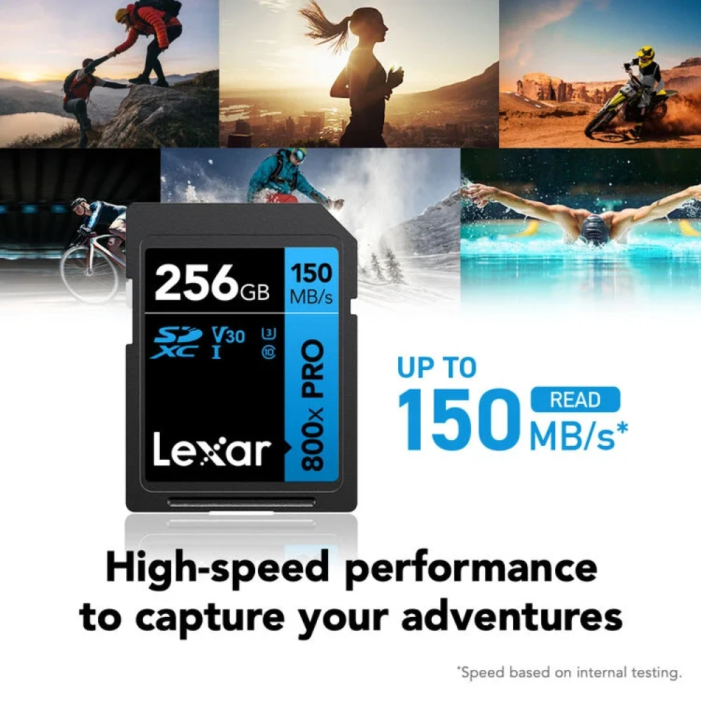 Карта памяти Lexar High-Performance 800x Blue PRO SDXC 256GB UHS-I U3 V30, R/W 150/45 МБ/с фото-9