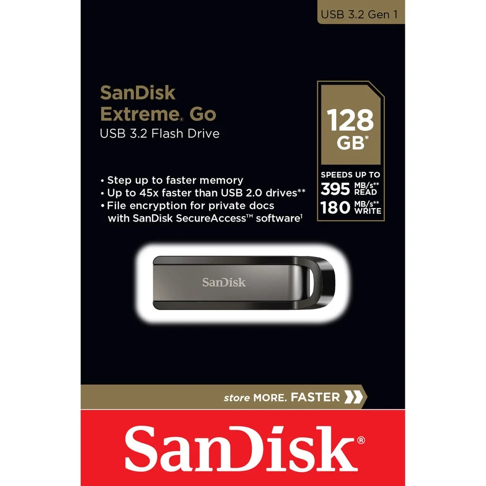 Флеш-накопитель SanDisk Extreme GO 128GB, USB 3.2 Gen1, R/W 395/180 МБ/с фото-6 Флеш-накопитель SanDisk Extreme GO 128GB, USB 3.2 Gen1, R/W 395/180 МБ/с фото-6
