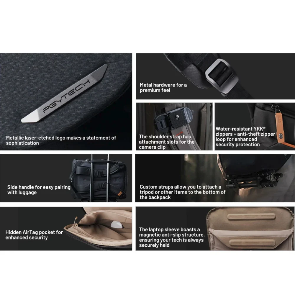 Рюкзак PGYTECH OneGo 2 Backpack 25L, цвет: Matte Black фото-9