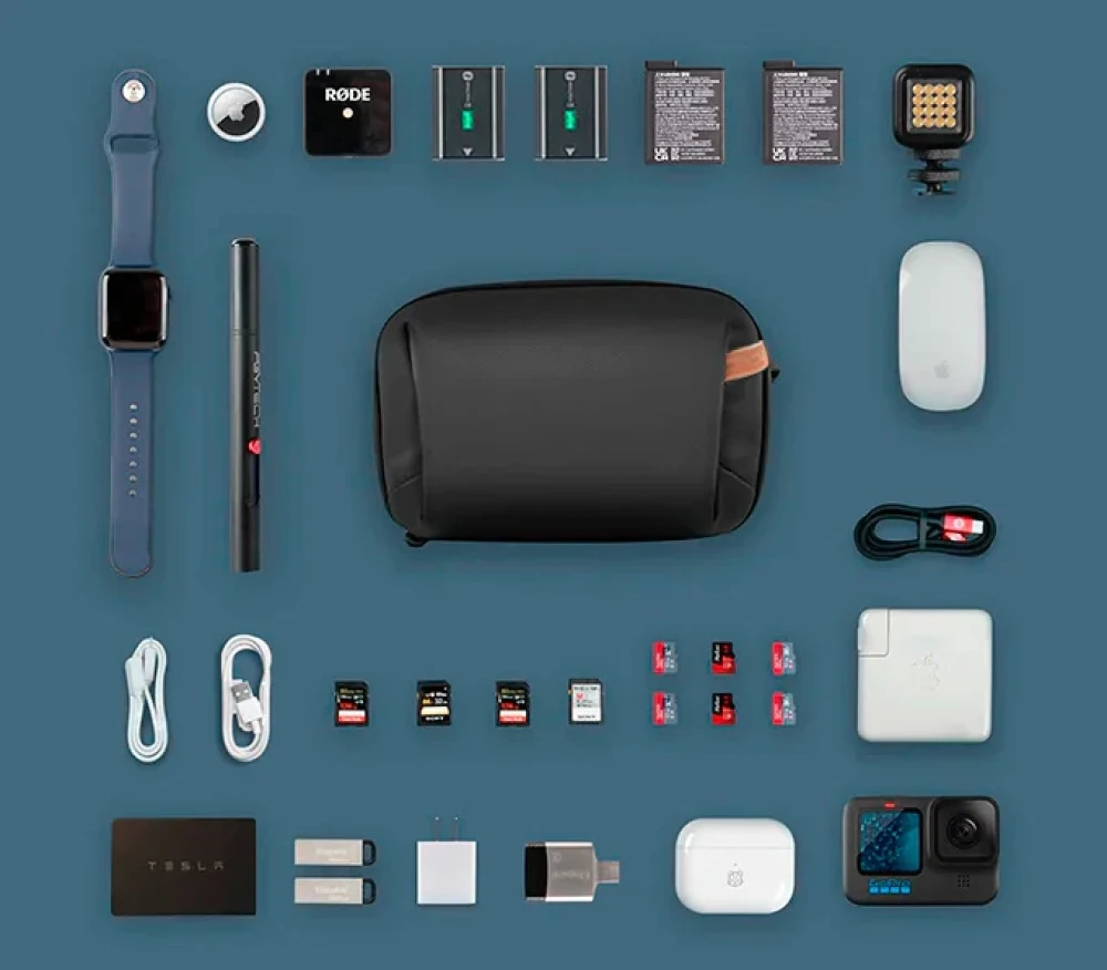 Чехол-органайзер PGYTECH Mini Tech Organizer Twilight Black фото-6