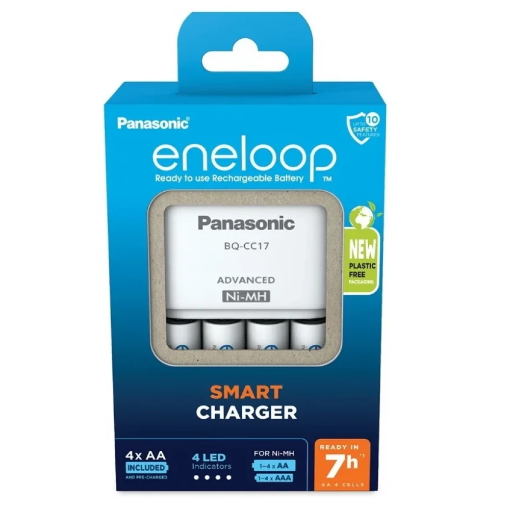 Зарядное устройство Panasonic Eneloop Advanced K-KJ17MCD40E для AA/AAA + 4шт AA 2000 mAh фото-3 Зарядное устройство Panasonic Eneloop Advanced K-KJ17MCD40E для AA/AAA + 4шт AA 2000 mAh фото-3